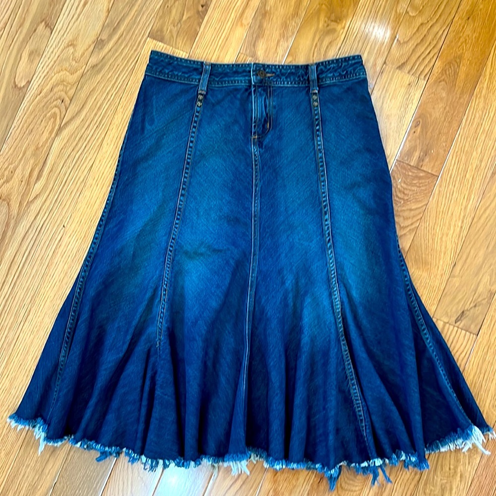 Vintage Denim Circle Skirt